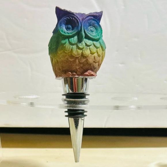 Hand Crafted Other - 🏳️‍🌈 Handmade Pride Owl Wine Stopper | Gift | LGBTQ + Rainbow LGBTQIA2S+